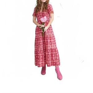 NEW BROOKS AVENUE poppy deep v maxi dress in rose hill cottage